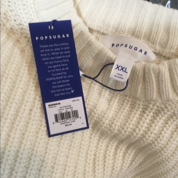 Pop Sugar sweater chunky knit XXL creamy white - Picture 9 of 13